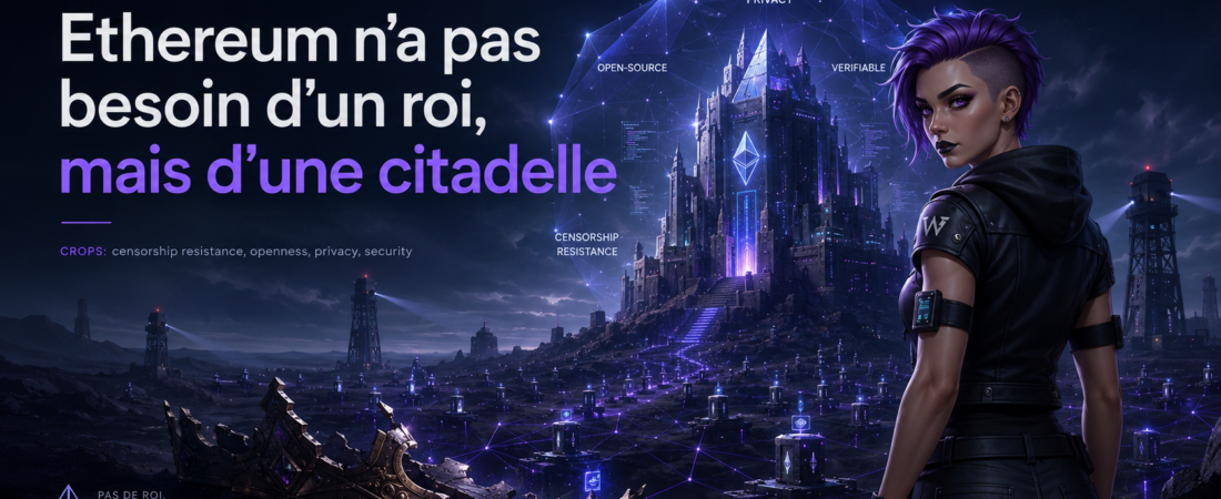 Ethereum n’a pas besoin d’un roi, mais d’une citadelle