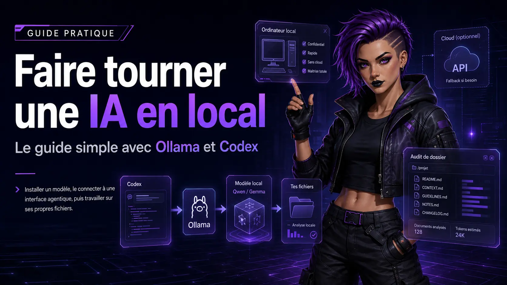 Faire tourner une IA en local : le guide simple avec Ollama et Codex