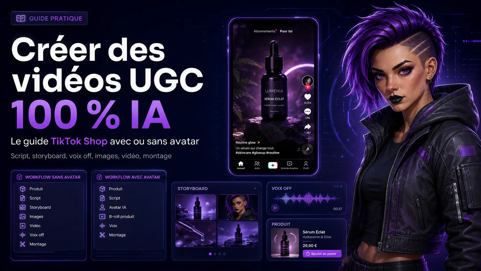 Créer des vidéos UGC TikTok Shop 100 % avec l’IA