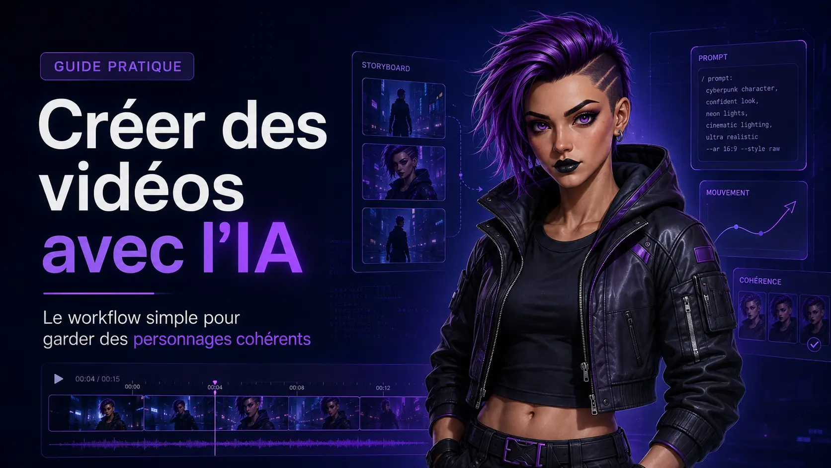 Créer une vidéo avec l’IA : le workflow simple pour garder des personnages cohérents